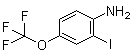 2-碘-4-三氟甲氧基苯胺分子结构 (CAS 845866-79-7)