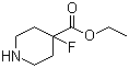 4-氟哌啶-4-羧酸乙酯分子结构 (CAS 845958-77-2)