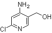4-氨基-6-氯-3-吡啶甲醇分子结构 (CAS 846036-96-2)