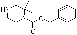 2,2-二甲基-1-哌嗪甲酸苄酯分子结构 (CAS 846052-89-9)