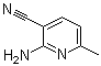2-氨基-6-甲基烟腈分子结构 (CAS 84647-20-1)