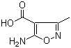 5-氨基-3-甲基-4-异噁唑羧酸分子结构 (CAS 84661-50-7)