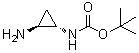 [(1S,2S)-2-Aminocyclopropyl]carbamic acid 1,1-dimethylethyl ester molecular structure (CAS 847268-25-1)