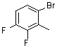 3,4-二氟-2-甲基溴苯分子结构 (CAS 847502-81-2)
