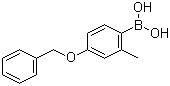 4-苄氧基-2-甲基苯硼酸分子结构 (CAS 847560-49-0)