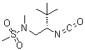 N-[(2S)-2-异氰酸-3,3-二甲基丁基]-N-甲基甲烷磺酰胺分子结构 (CAS 847644-97-7)