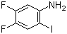 结构式 CAS# 847685-01-2, 4,5-二氟-2-碘苯胺