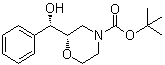 (2S)-2-[(S)-羟基苯基甲基]-4-吗啉羧酸叔丁酯分子结构 (CAS 847805-32-7)