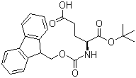 芴甲氧羰基-L-谷氨酸 1-叔丁酯分子结构 (CAS 84793-07-7)