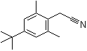 4-叔丁基-2,6-二甲基苯基乙腈分子结构 (CAS 84803-57-6)
