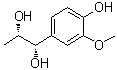 (1S,2S)-1-(4-羟基-3-甲氧基苯基)-1,2-丙二醇分子结构 (CAS 848031-94-7)