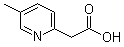 5-甲基-2-吡啶乙酸分子结构 (CAS 848093-05-0)