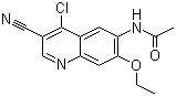N-(4-氯-3-氰基-7-乙氧基喹啉-6-基)乙酰胺分子结构 (CAS 848133-76-6)
