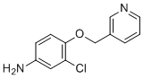 3-氯-4-(吡啶-3-基甲氧基)苯胺分子结构 (CAS 848134-24-7)