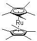Bis(pentamethylcyclopentadienyl)ruthenium molecular structure (CAS 84821-53-4)