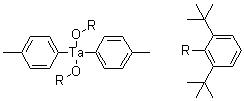 双[2,6-二(叔丁基)苯酚]双(4-甲基苯基)钽分子结构 (CAS 84824-28-2)
