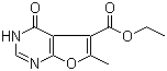 3,4-二氢-6-甲基-4-氧代呋喃并[2,3-d]嘧啶-5-甲酸乙酯分子结构 (CAS 848316-19-8)