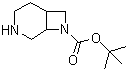 structure of CAS# 848591-80-0, 3,8-Diazabicyclo[4.2.0]octane-8-carboxylic acid 1,1-dimethylethyl ester