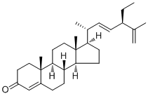 豆甾-4,22,25-三烯-3-酮分子结构 (CAS 848669-09-0)