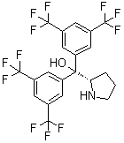 (S)-2-[二[3,5-二(三氟甲基)苯基](羟基)甲基]吡咯烷分子结构 (CAS 848821-76-1)
