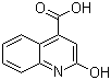 2-羟基喹啉-4-羧酸分子结构 (CAS 84906-81-0)