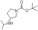 (3R)-3-[(1-甲基乙基)氨基]-1-吡咯烷甲酸叔丁酯分子结构 (CAS 849107-00-2)
