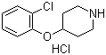4-(2-Chlorophenoxy)piperidine hydrochloride molecular structure (CAS 849107-20-6)