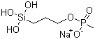 Sodium 3-trihydroxysilylpropyl methylphosphonate molecular structure (CAS 84962-98-1)
