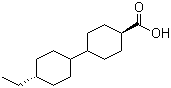 反式-4-乙基-(1,1-联二环己烷)-4-甲酸分子结构 (CAS 84976-67-0)