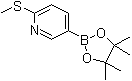 2-甲硫基吡啶-5-硼酸频哪醇酯分子结构 (CAS 849934-89-0)