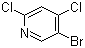 5-溴-2,4-二氯吡啶分子结构 (CAS 849937-96-8)