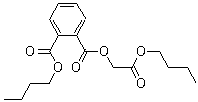 结构式 CAS# 85-70-1, 丁基邻苯二甲酰基羟基乙酸丁酯