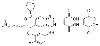 阿法替尼二马来酸盐分子结构 (CAS 850140-73-7)
