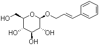 (2E)-3-苯基-2-丙烯-1-基 beta-D-吡喃葡萄糖苷分子结构 (CAS 85026-55-7)
