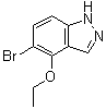 5-溴-4-乙氧基-1H-吲唑分子结构 (CAS 850363-68-7)