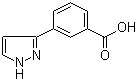 3-(1H-Pyrazol-3-yl)benzoic acid molecular structure (CAS 850375-11-0)