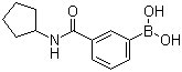 3-(环戊基氨基羰基)苯硼酸分子结构 (CAS 850567-24-7)