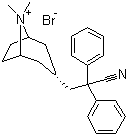 3-(2-氰基-2,2-二苯基乙基)-8,8-二甲基-8-氮杂二环[3.2.1]辛烷溴化物分子结构 (CAS 850607-58-8)