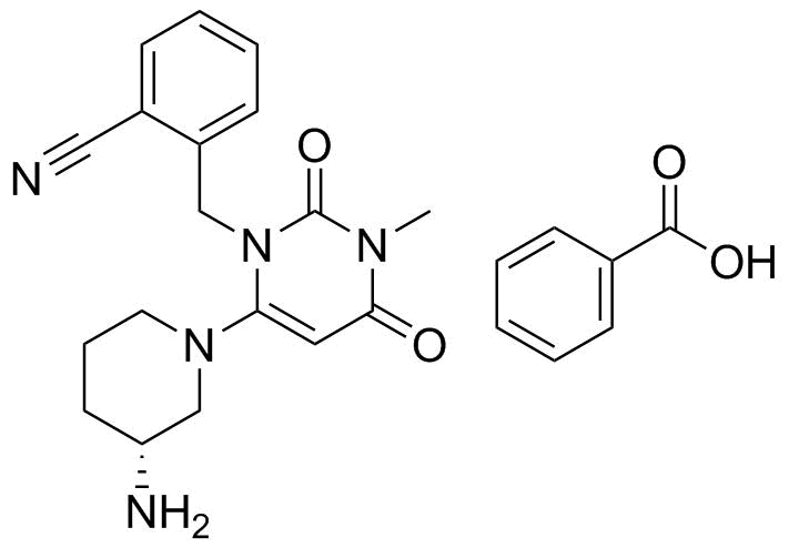 Alogliptin benzoate molecular structure (CAS 850649-62-6)