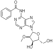 N6-苯甲酰基-2'-O-甲基腺苷分子结构 (CAS 85079-00-1)