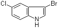 3-溴-5-氯-1H-吲哚分子结构 (CAS 85092-82-6)