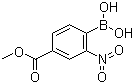 4-甲氧羰基-2-硝基苯硼酸分子结构 (CAS 85107-55-7)