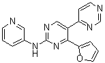 4'-(2-呋喃基)-N-3-吡啶基[4,5'-联嘧啶]-2'-胺分子结构 (CAS 851371-22-7)