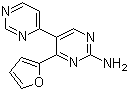 4'-(2-呋喃基)-[4,5'-联嘧啶]-2'-胺分子结构 (CAS 851371-58-9)