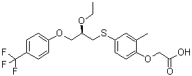 结构式 CAS# 851528-79-5, Seladelpar