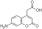 7-氨基-4-羧甲基香豆素分子结构 (CAS 85157-21-7)