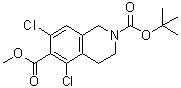 5,7-二氯-3,4-二氢-2,6(1H)-异喹啉二甲酸 2-叔丁基 6-甲基酯分子结构 (CAS 851784-80-0)