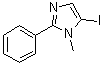 5-碘-1-甲基-2-苯基-1H-咪唑分子结构 (CAS 851870-30-9)
