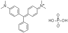 孔雀石绿磷酸二氢盐分子结构 (CAS 85188-00-7)