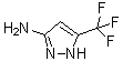 结构式 CAS# 852443-61-9, 5-(三氟甲基)-1H-吡唑-3-胺